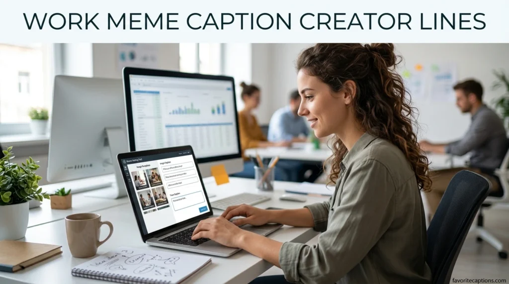 Work meme caption creator lines
