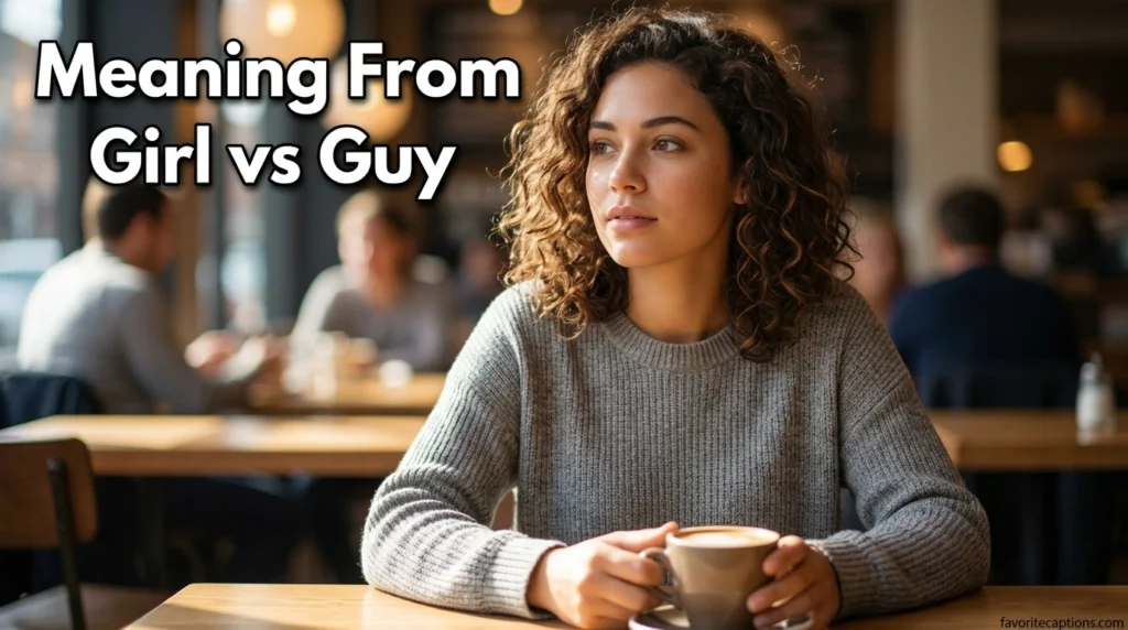 Meaning From Girl vs Guy
