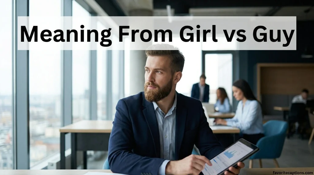 Meaning From Girl vs Guy