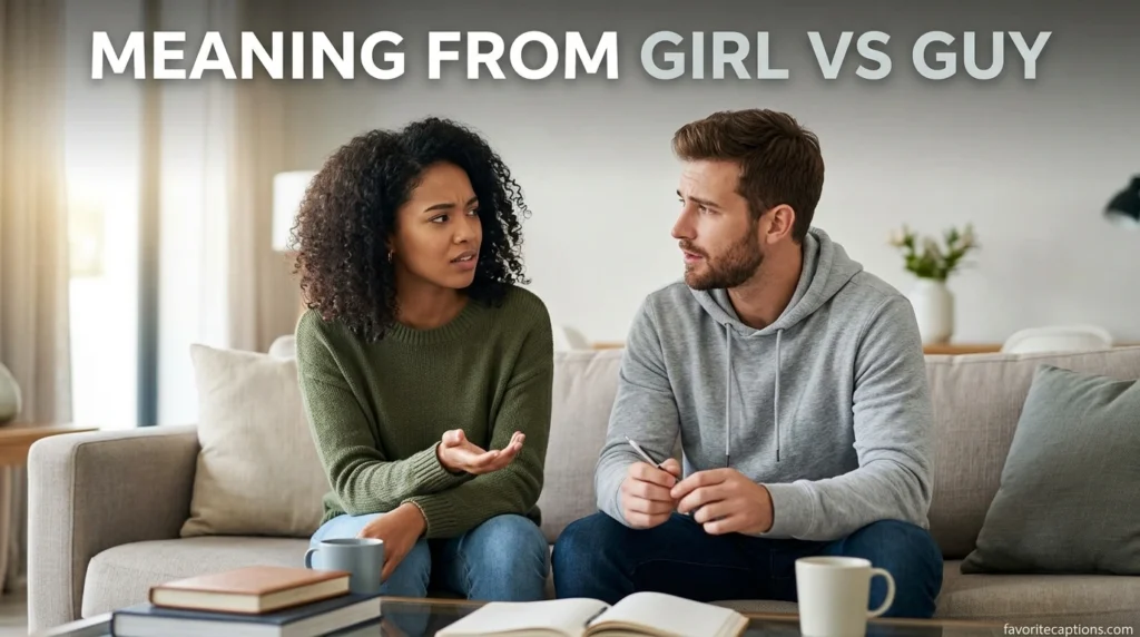 Meaning From Girl vs Guy