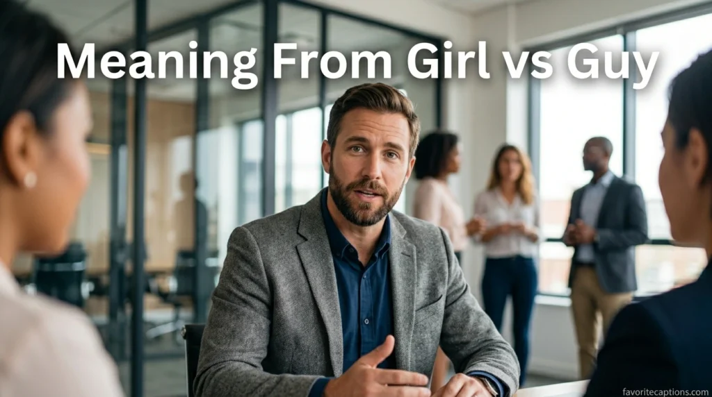 Meaning From Girl vs Guy