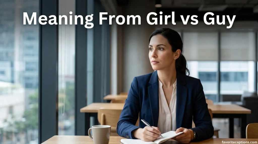 Meaning From Girl vs Guy
