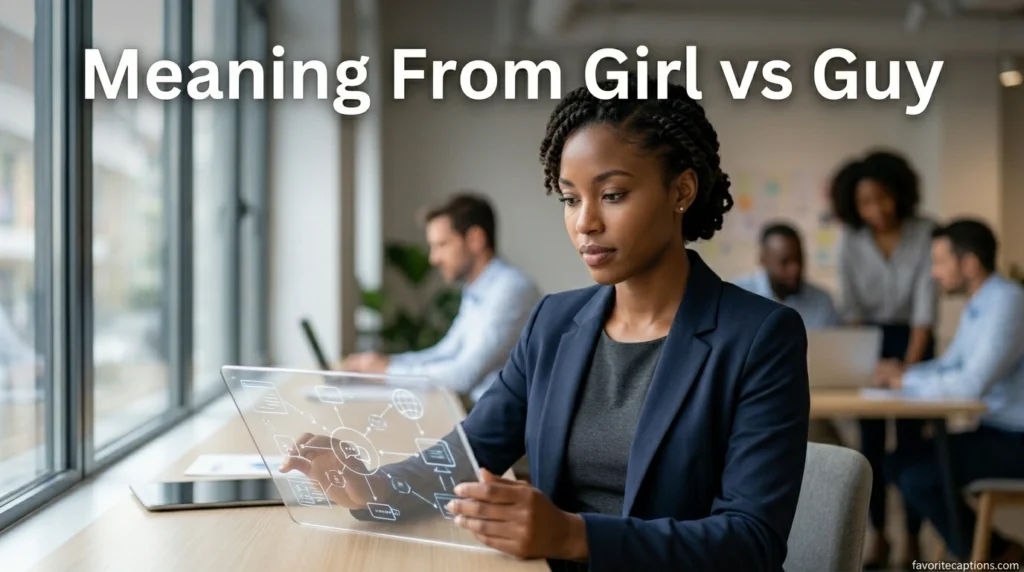 Meaning From Girl vs Guy