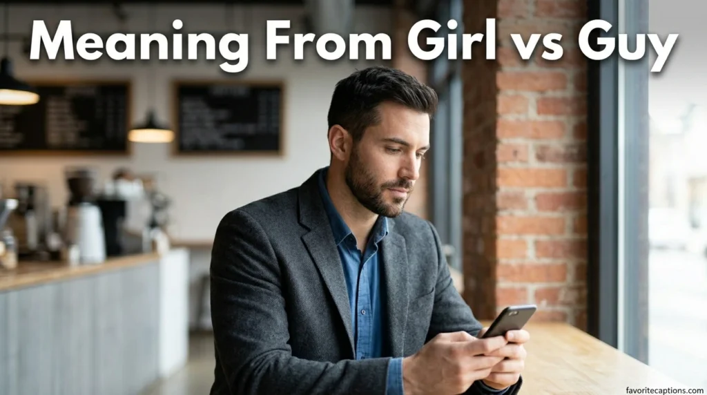 Meaning From Girl vs Guy