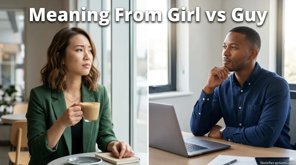 Meaning From Girl vs Guy