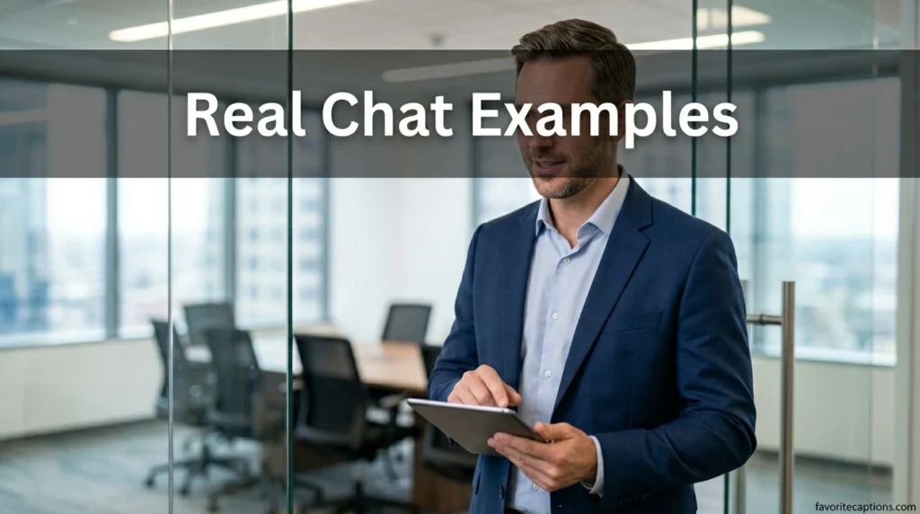 Real Chat Examples