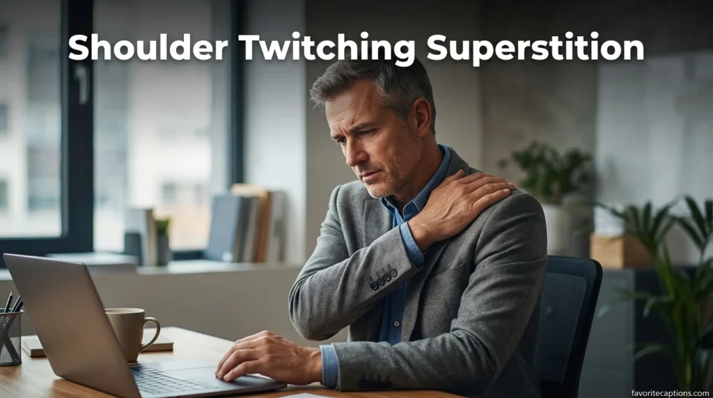 Shoulder Twitching Superstition