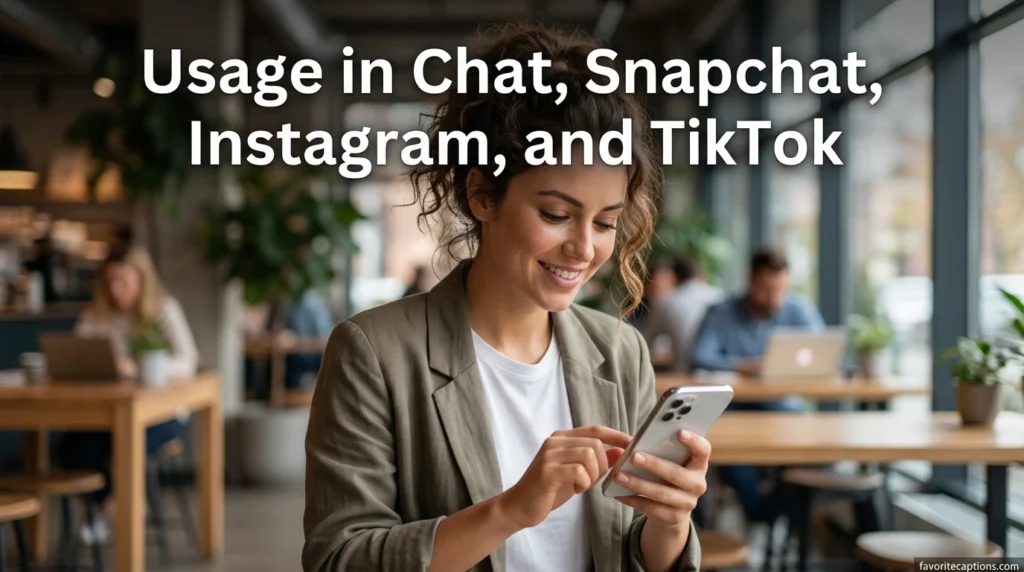 Usage in Chat, Snapchat, Instagram, and TikTok