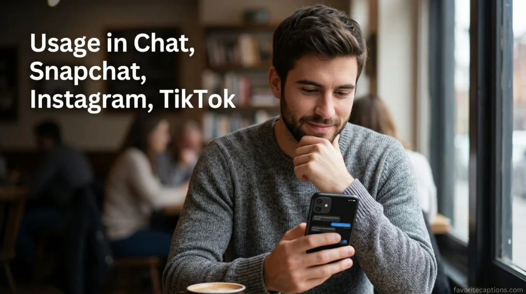 Usage in Chat, Snapchat, Instagram, TikTok