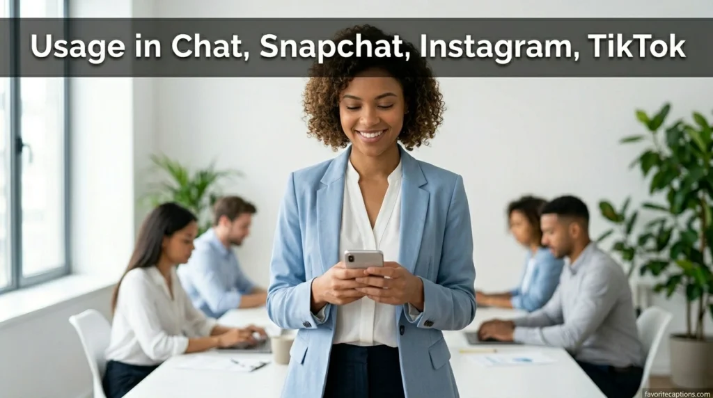 Usage in Chat, Snapchat, Instagram, TikTok